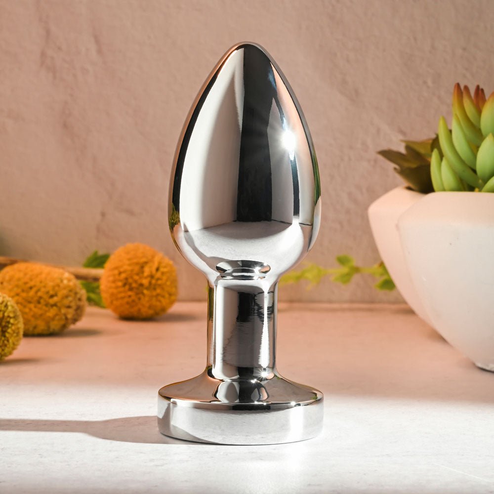 Buy Gender X ROCKIN METAL PLUG XL - Chrome 10.5 cm USB Rechargeable Vibrating XL Butt Plug – Naughtyhut NZ sex toys online. Discreet delivery & top brands.