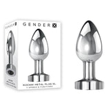Buy Gender X ROCKIN METAL PLUG XL - Chrome 10.5 cm USB Rechargeable Vibrating XL Butt Plug – Naughtyhut NZ sex toys online. Discreet delivery & top brands.