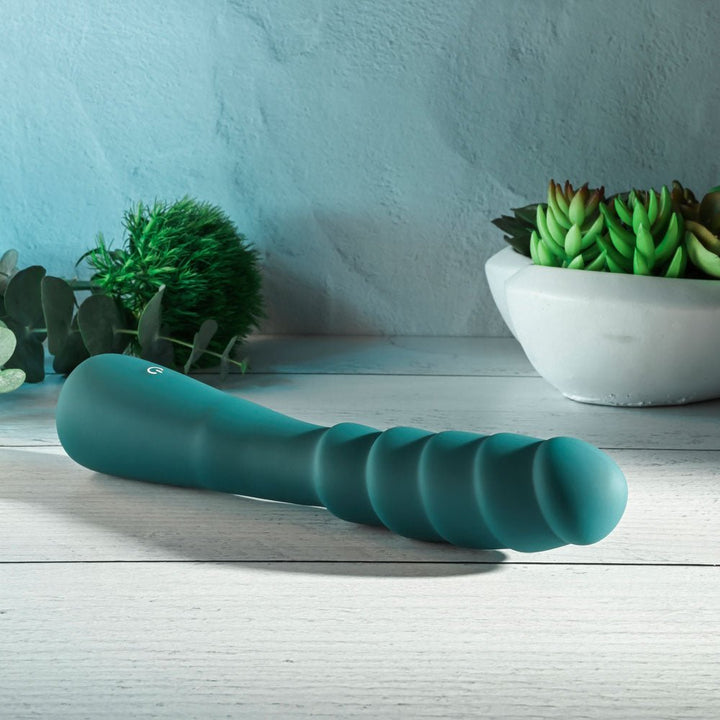 Gender X SCORPION - Green 21.2 cm USB Rechargeable Vibrator – Sex toys NZ by Naughtyhut. Discreet delivery nationwide.