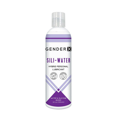 Buy Gender X SILI - WATER - 120 ml - Hybrid Lubricant - 120 ml Bottle – Naughtyhut NZ sex toys online. Discreet delivery & top brands.