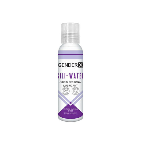 Buy Gender X SILI - WATER - 60 ml - Hybrid Lubricant - 60 ml Bottle – Naughtyhut NZ sex toys online. Discreet delivery & top brands.