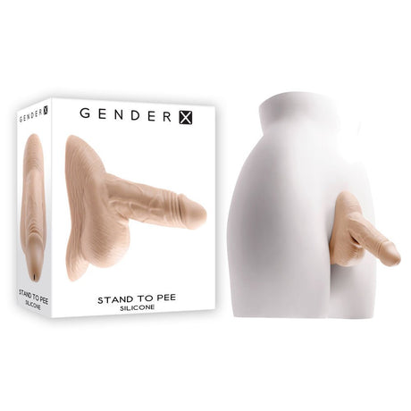 Buy Gender X SILICONE STAND TO PEE - Light - Flesh Realistic Urination Aid – Naughtyhut NZ sex toys online. Discreet delivery & top brands.