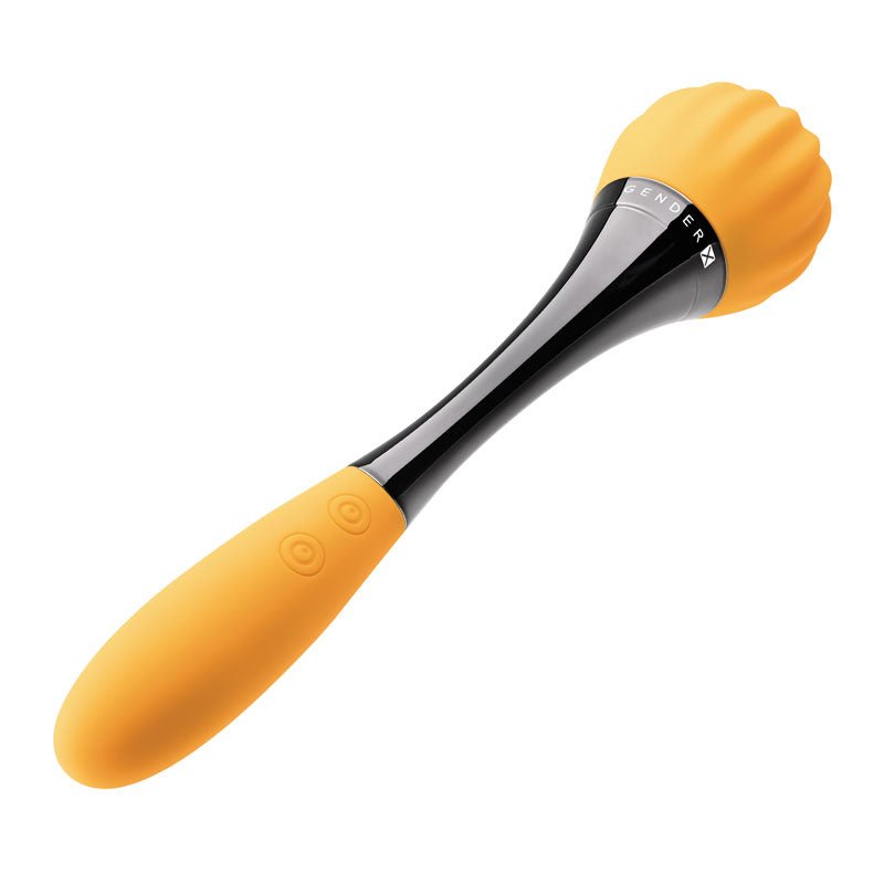 Buy Gender X SUNFLOWER - Yellow 20 cm USB Rechargeable Massage Wand – Naughtyhut NZ sex toys online. Discreet delivery & top brands.