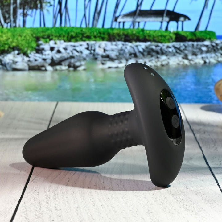 Gender X TEAMWORK - Black USB Rechargeable Rimming Butt Plug & Vibrating Cock Ring – Sex toys NZ by Naughtyhut. Discreet delivery nationwide.