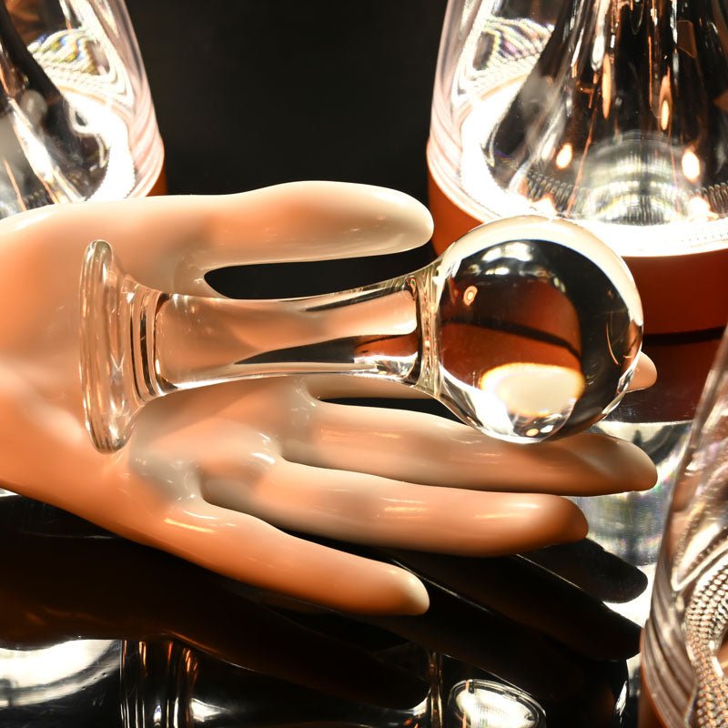Buy Gender X THE BALLER - Clear Glass 11 cm Anal Plug – Naughtyhut NZ sex toys online. Discreet delivery & top brands.