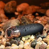 Buy Gender X THE GOLD STANDARD - Black/Rose Gold 10 cm USB Rechargeable Bullet – Naughtyhut NZ sex toys online. Discreet delivery & top brands.