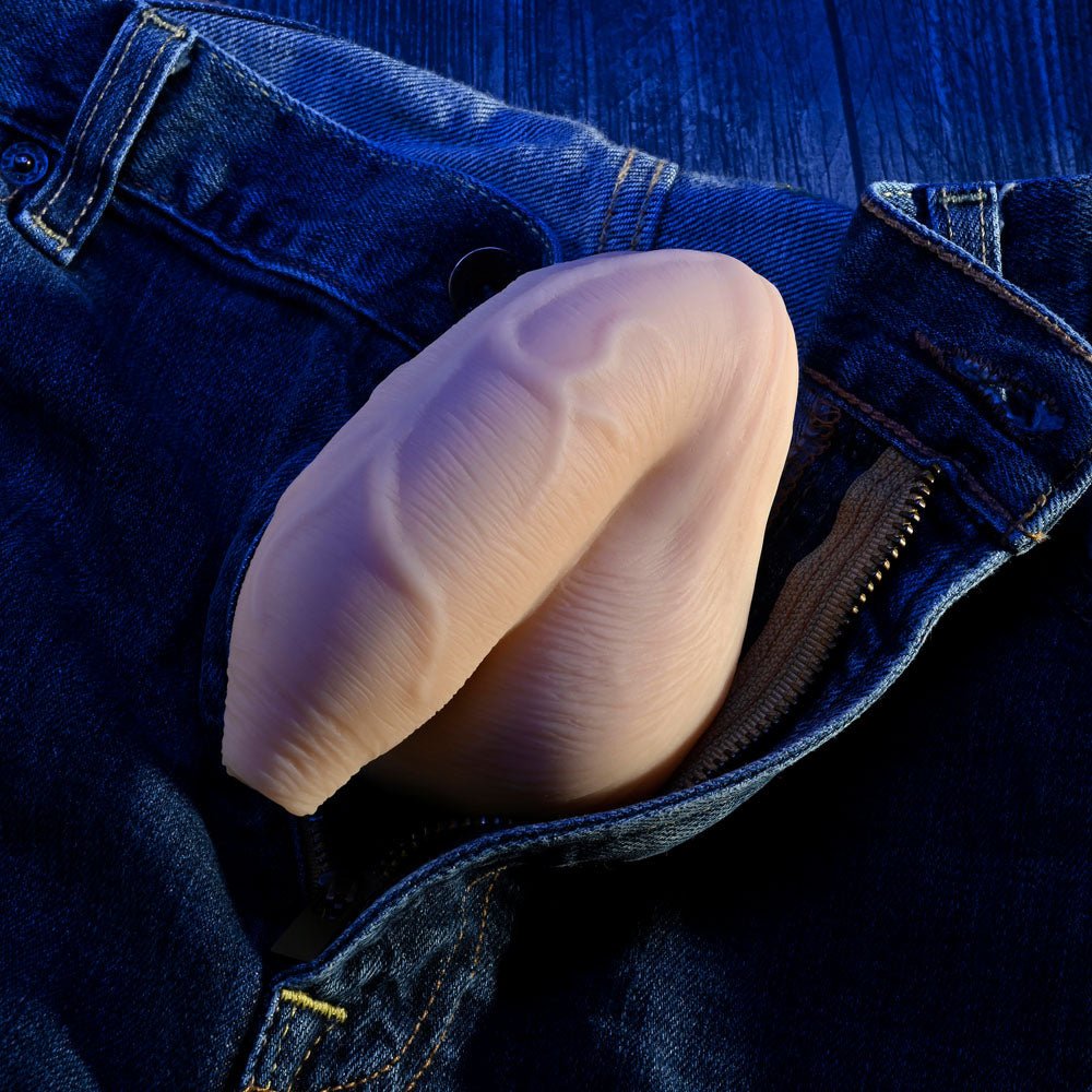 Gender X THE UNCIRCUMCISED PACKER - Light - Flesh 11.5 cm Packer – Sex toys NZ by Naughtyhut. Discreet delivery nationwide.