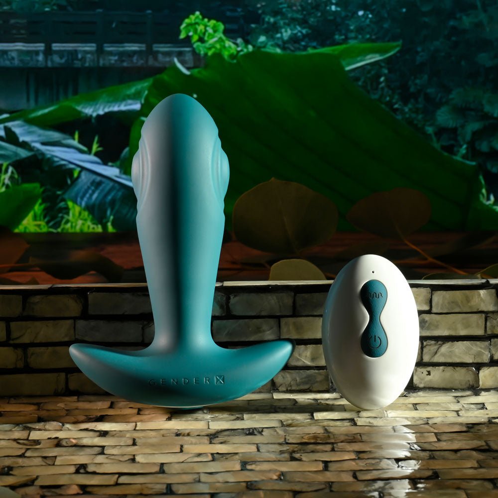 Gender X TUNNEL TAPPER - Grey 12.1 cm USB Rechargeable Tapping Anal Plug with Wireless Remote – Sex toys NZ by Naughtyhut. Discreet delivery nationwide.