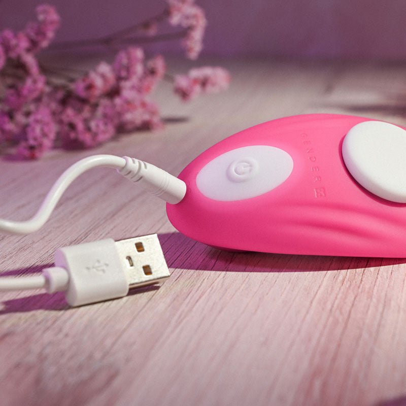 Buy Gender X UNDER THE RADAR - Pink USB Rechargeable Panty Vibe – Naughtyhut NZ sex toys online. Discreet delivery & top brands.