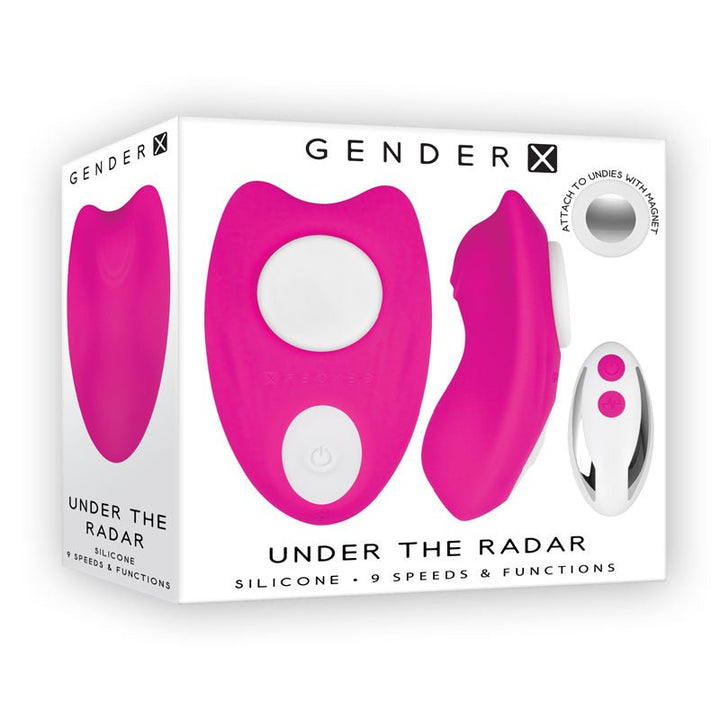Gender X UNDER THE RADAR - Pink USB Rechargeable Panty Vibe – Sex toys NZ by Naughtyhut. Discreet delivery nationwide.