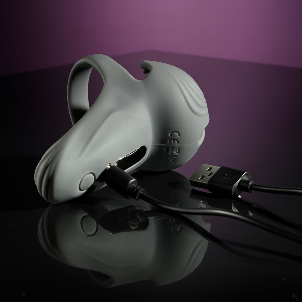 Buy Gender X UNDERCARRIAGE - Grey USB Rechargeable Vibrating Ring – Naughtyhut NZ sex toys online. Discreet delivery & top brands.