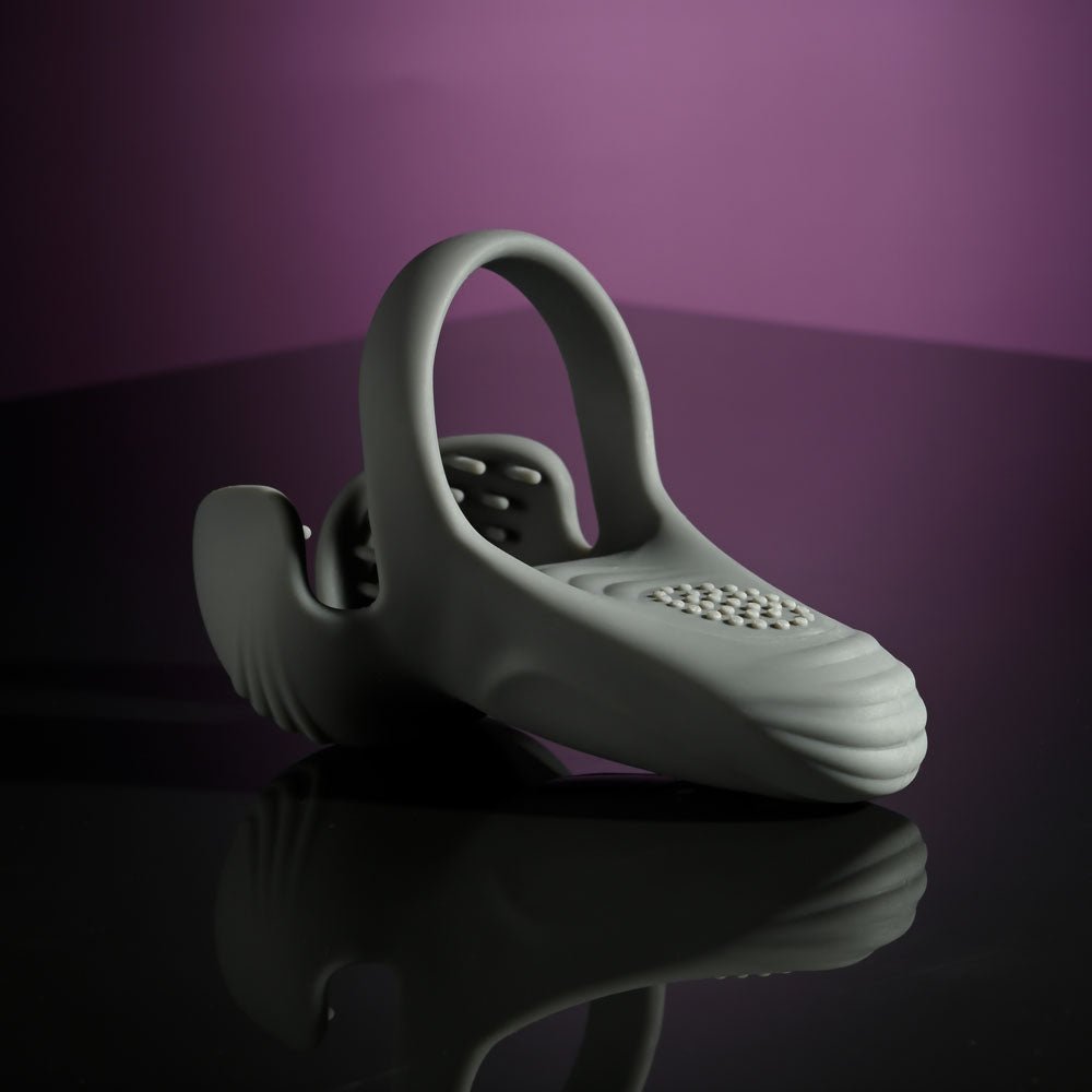 Buy Gender X UNDERCARRIAGE - Grey USB Rechargeable Vibrating Ring – Naughtyhut NZ sex toys online. Discreet delivery & top brands.