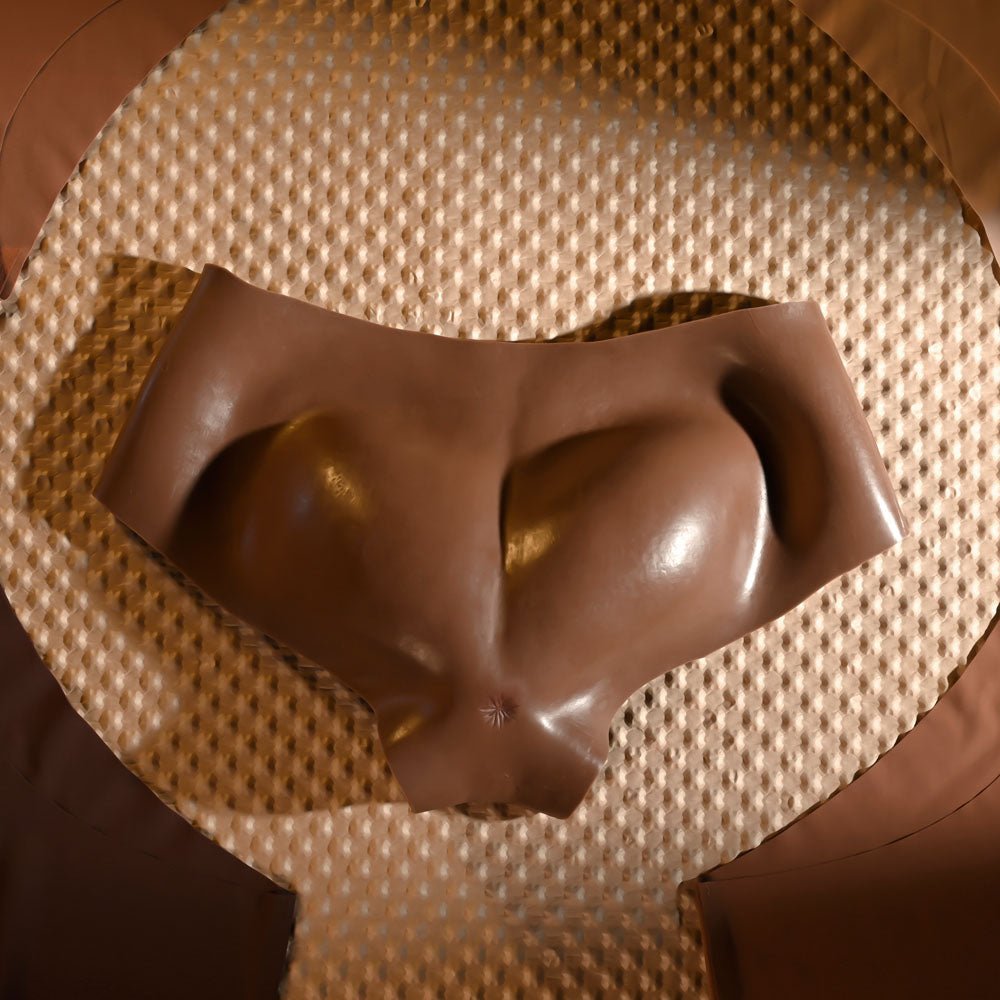 Buy Gender X UNDERGARMENTS - BRIEFS - Dark - Brown Wearable Vagina Briefs – Naughtyhut NZ sex toys online. Discreet delivery & top brands.