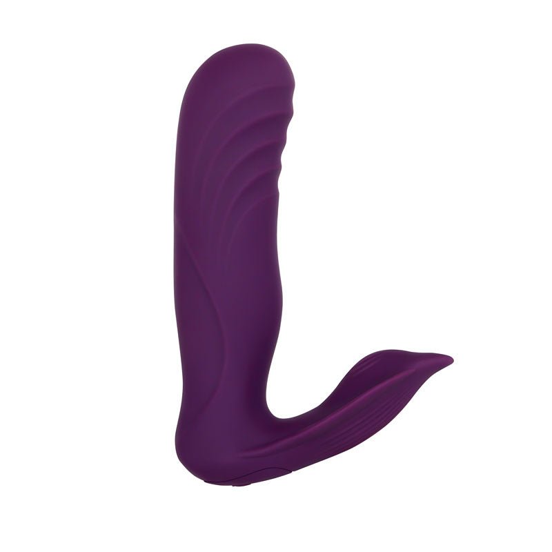 Buy Gender X VELVET HAMMER - Purple USB Rechargeable Wearable Vibe with Remote – Naughtyhut NZ sex toys online. Discreet delivery & top brands.