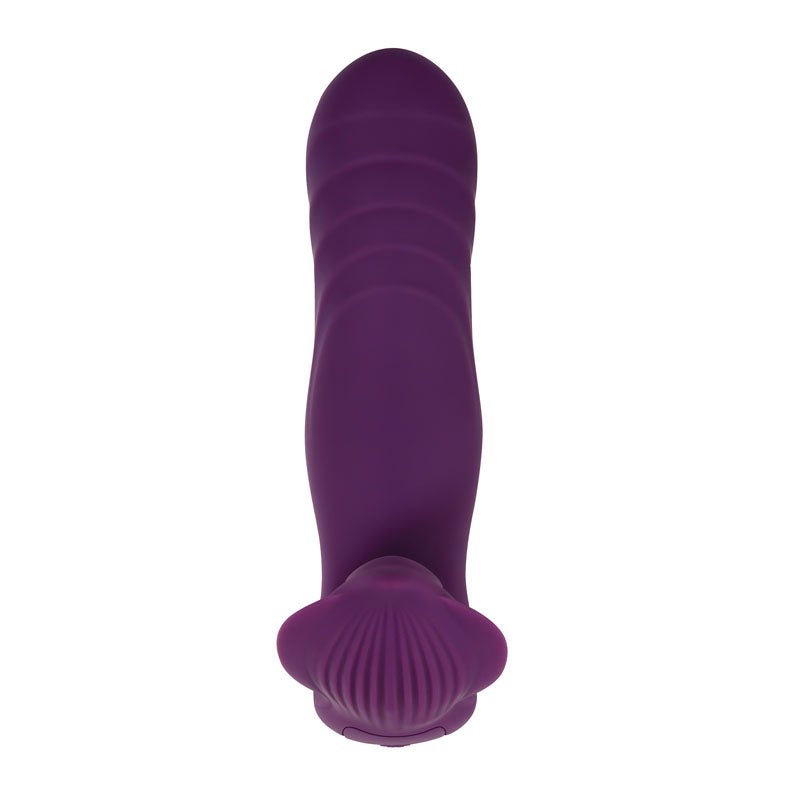 Gender X VELVET HAMMER - Purple USB Rechargeable Wearable Vibe with Remote – Sex toys NZ by Naughtyhut. Discreet delivery nationwide.