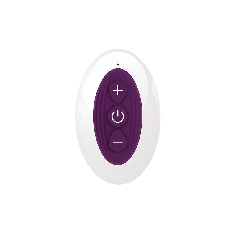 Gender X VELVET HAMMER - Purple USB Rechargeable Wearable Vibe with Remote – Sex toys NZ by Naughtyhut. Discreet delivery nationwide.