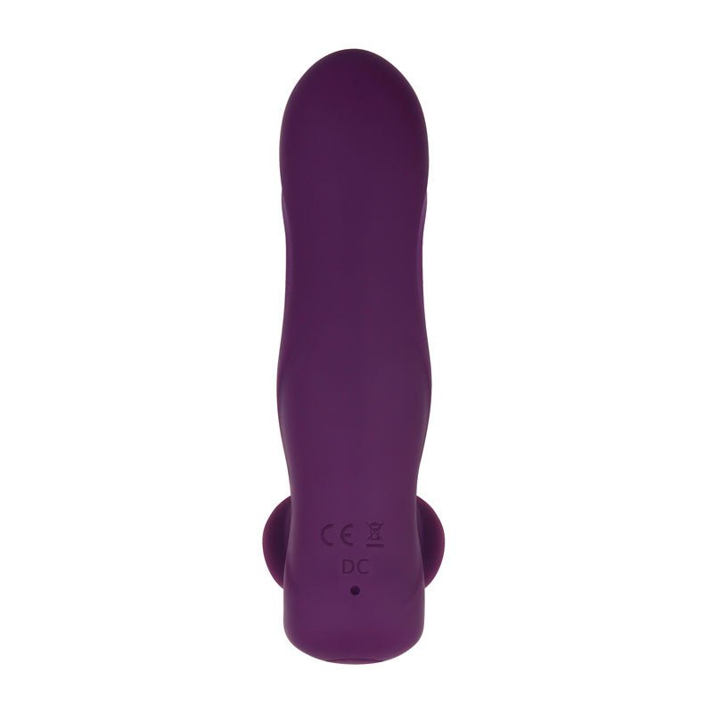 Gender X VELVET HAMMER - Purple USB Rechargeable Wearable Vibe with Remote – Sex toys NZ by Naughtyhut. Discreet delivery nationwide.