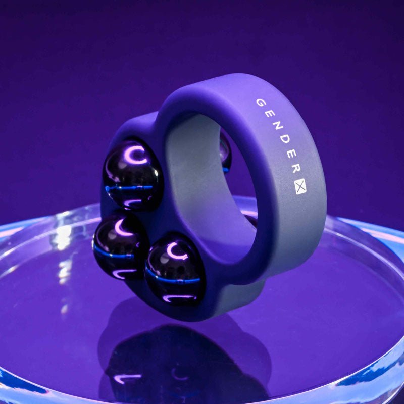 Buy Gender X WORKOUT RING - Black Weighted Cock Ring – Naughtyhut NZ sex toys online. Discreet delivery & top brands.