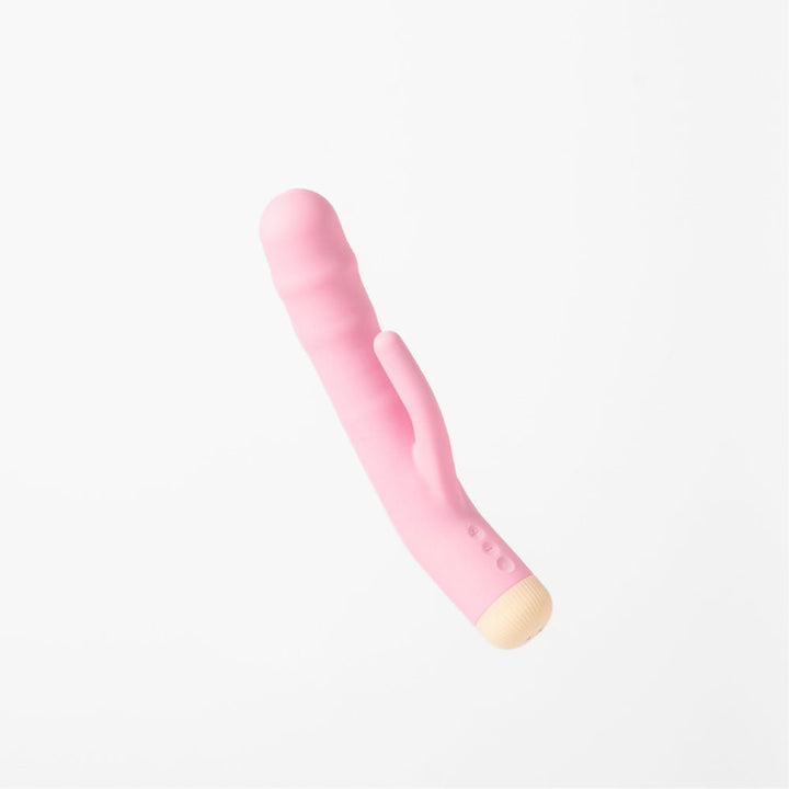 Girls Get Off - DeeDee - Pink 19 cm USB Rechargeable Thrusting Rabbit Vibrator – Sex toys NZ by Naughtyhut. Discreet delivery nationwide.