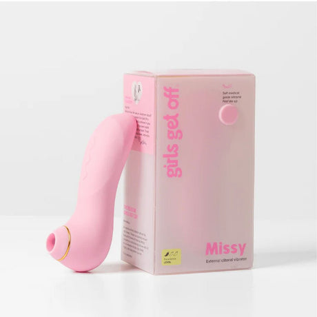 Buy Girls Get Off - Missy - Pink USB Rechargeable Air Pulse Clitoral Stimulator – Naughtyhut NZ sex toys online. Discreet delivery & top brands.