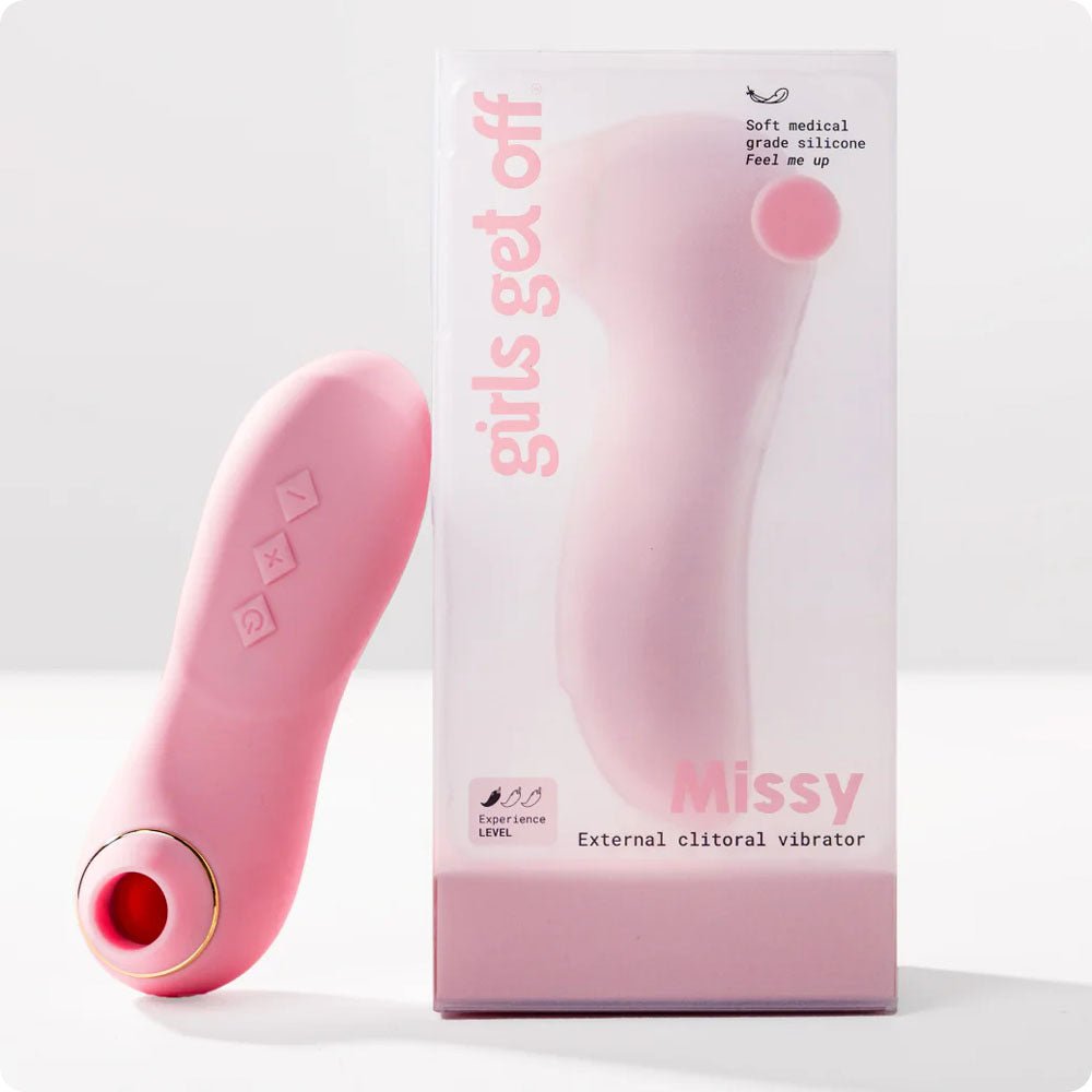 Girls Get Off - Missy - Pink USB Rechargeable Air Pulse Clitoral Stimulator – Sex toys NZ by Naughtyhut. Discreet delivery nationwide.