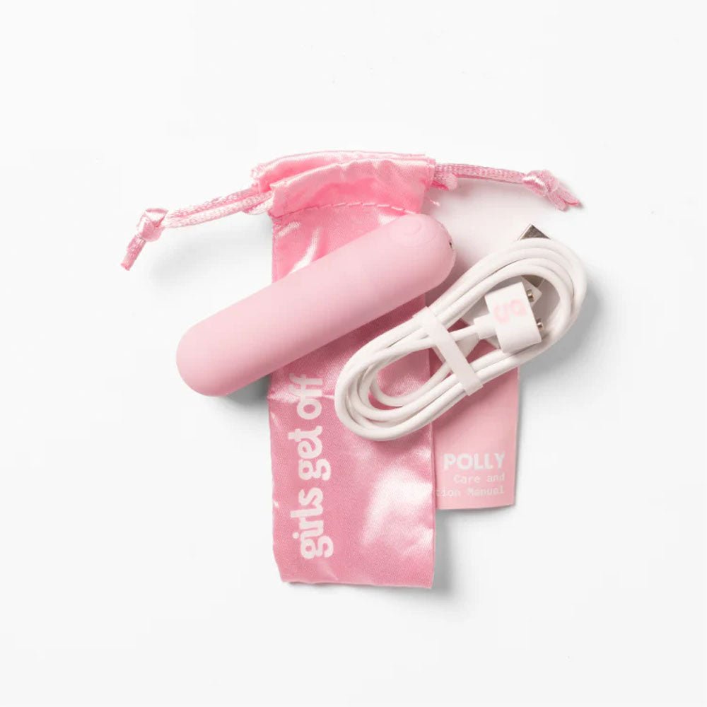 Buy Girls Get Off - Polly - Pink 6.3 cm USB Rechargeable Bullet – Naughtyhut NZ sex toys online. Discreet delivery & top brands.