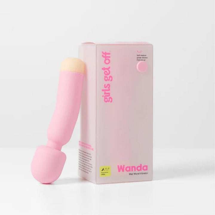 Girls Get Off - Wanda - Pink 16.8 cm USB Rechargeable Massage Wand – Sex toys NZ by Naughtyhut. Discreet delivery nationwide.