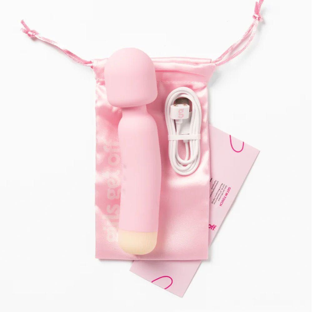 Buy Girls Get Off - Wanda - Pink 16.8 cm USB Rechargeable Massage Wand – Naughtyhut NZ sex toys online. Discreet delivery & top brands.