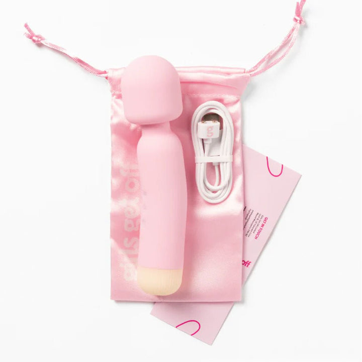 Girls Get Off - Wanda - Pink 16.8 cm USB Rechargeable Massage Wand – Sex toys NZ by Naughtyhut. Discreet delivery nationwide.