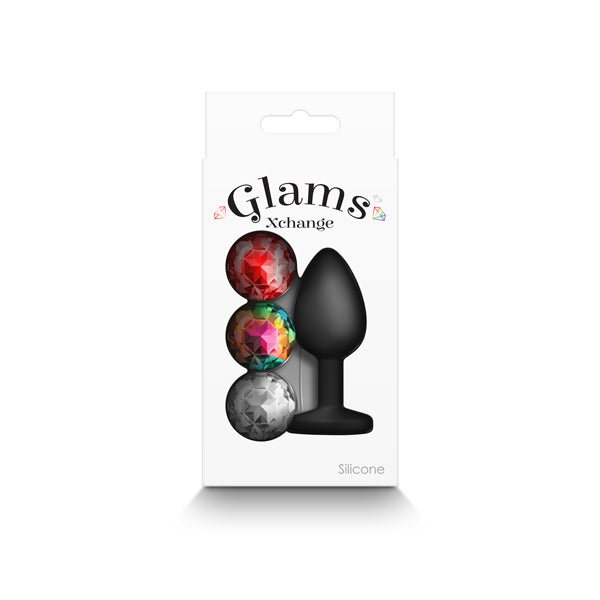 Buy Glams Xchange Round - Small - Black Small Butt Plug with Interchangeable Round Gems at NZ’s Mega Adult Toys Store. Discover premium sex toys with discreet shipping at the best price in NZ