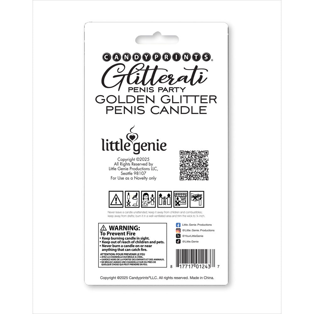 Buy Glitterati Gold Glitter Penis Candle - Gold 10 cm Penis Party Candle – Naughtyhut NZ sex toys online. Discreet delivery & top brands.