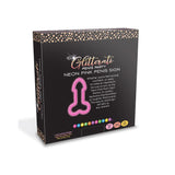 Buy Glitterati Neon Pink Penis Sign - Novelty Neon Light – Naughtyhut NZ sex toys online. Discreet delivery & top brands.