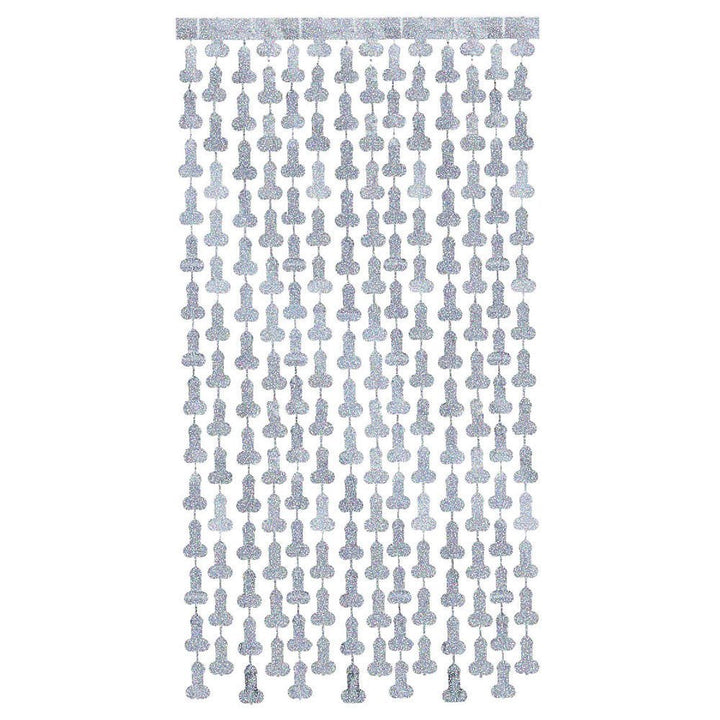 Glitterati - Penis Party Disco Metallic Curtains - Party Doorway Decoration - Set of 2 – Sex toys NZ by Naughtyhut. Discreet delivery nationwide.