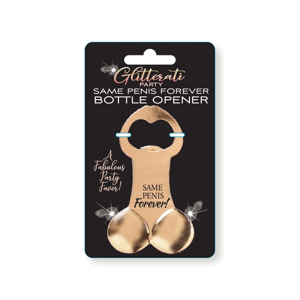 Glitterati Same Penis Forever Bottle Opener - Novelty Bottle Opener – Sex toys NZ by Naughtyhut. Discreet delivery nationwide.