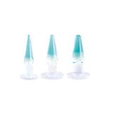 Buy Glitzy Trainer 3 in 1 PVC Anal Plug Kit 4.5" - Transparent – Naughtyhut NZ sex toys online. Discreet delivery & top brands.