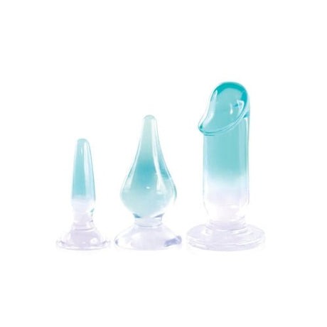 Buy Glitzy Trainer 3 in 1 PVC Mulit Kit - Transparent – Naughtyhut NZ sex toys online. Discreet delivery & top brands.
