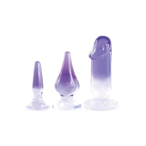 Glitzy Trainer 3 in 1 PVC Mulit Kit - Transparent – Sex toys NZ by Naughtyhut. Discreet delivery nationwide.