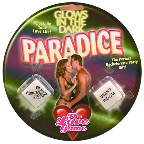 Buy Glow In The Dark Paradice - Glow in Dark Novelty Dice – Naughtyhut NZ sex toys online. Discreet delivery & top brands.