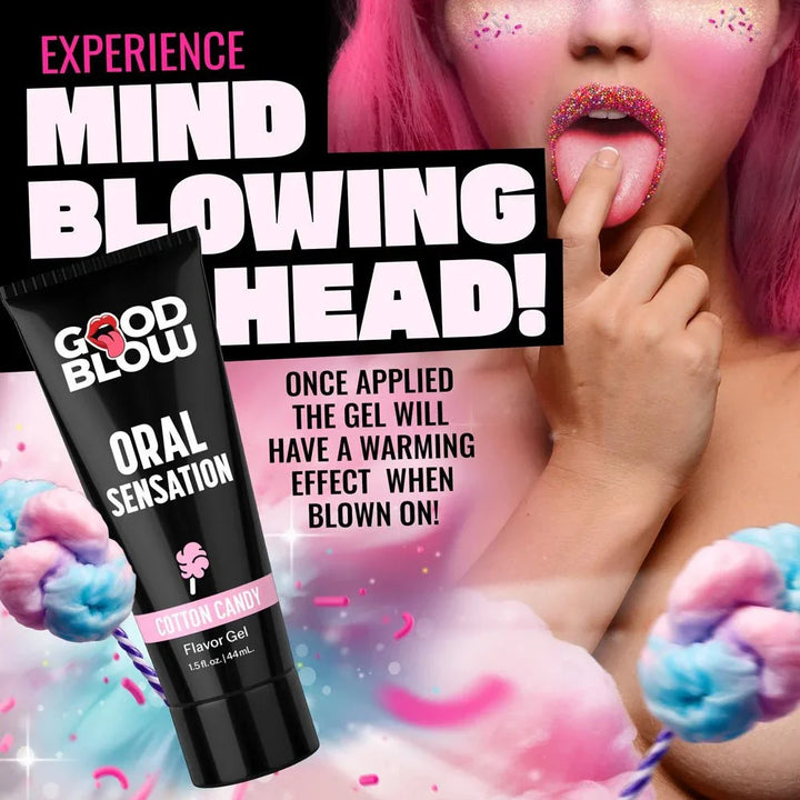 Good Blow Cotton Candy panel headed Mind Blowing Head, noting the warming effect when blown on