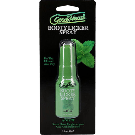 Buy GoodHead Booty Licker Spray - Mint - Mint Flavoured Spray - 29 ml Bottle – Naughtyhut NZ sex toys online. Discreet delivery & top brands.