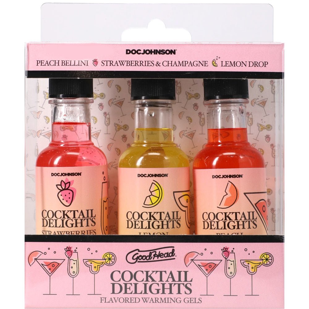 Buy GoodHead Cocktail Delights - Flavoured Warming Oral Sex Gels - 59 ml Bottles - Set of 3 – Naughtyhut NZ sex toys online. Discreet delivery & top brands.
