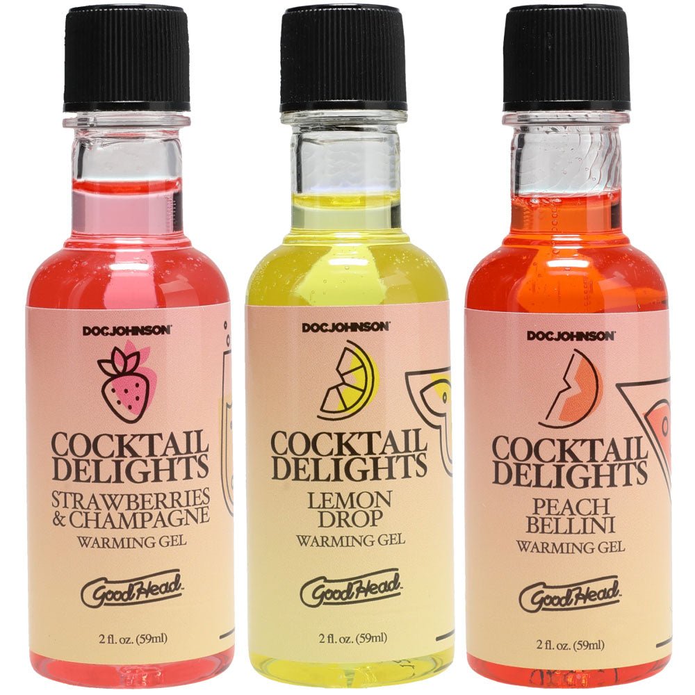 Buy GoodHead Cocktail Delights - Flavoured Warming Oral Sex Gels - 59 ml Bottles - Set of 3 – Naughtyhut NZ sex toys online. Discreet delivery & top brands.