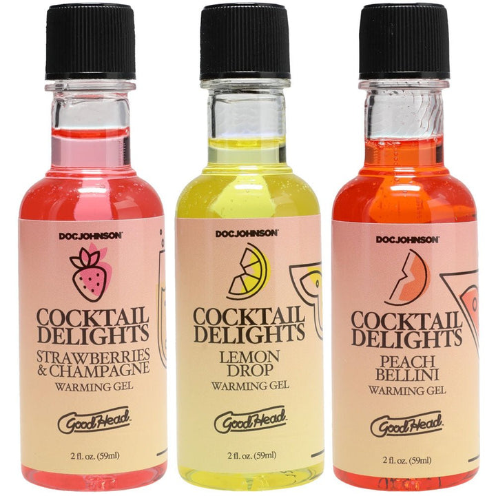 GoodHead Cocktail Delights - Flavoured Warming Oral Sex Gels - 59 ml Bottles - Set of 3 – Sex toys NZ by Naughtyhut. Discreet delivery nationwide.