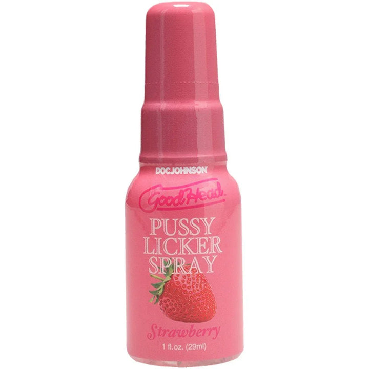 GoodHead Pussy Licker Spray Strawberry 29 ml pink bottle alone