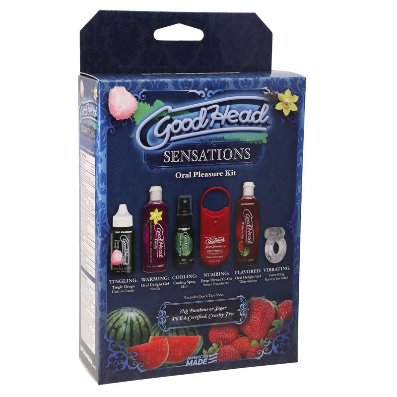 Buy GoodHead Sensations Kit - 6 Piece Lotion Set – Naughtyhut NZ sex toys online. Discreet delivery & top brands.