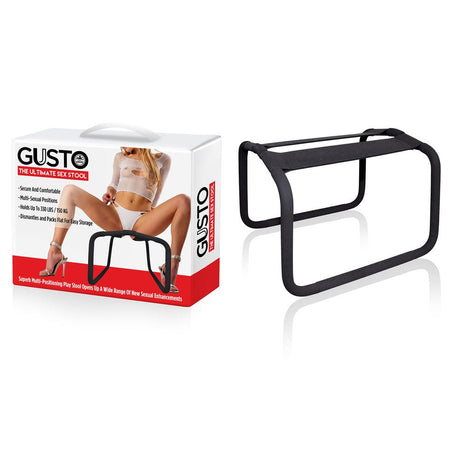 Buy Gusto - Black Position Stool – Naughtyhut NZ sex toys online. Discreet delivery & top brands.