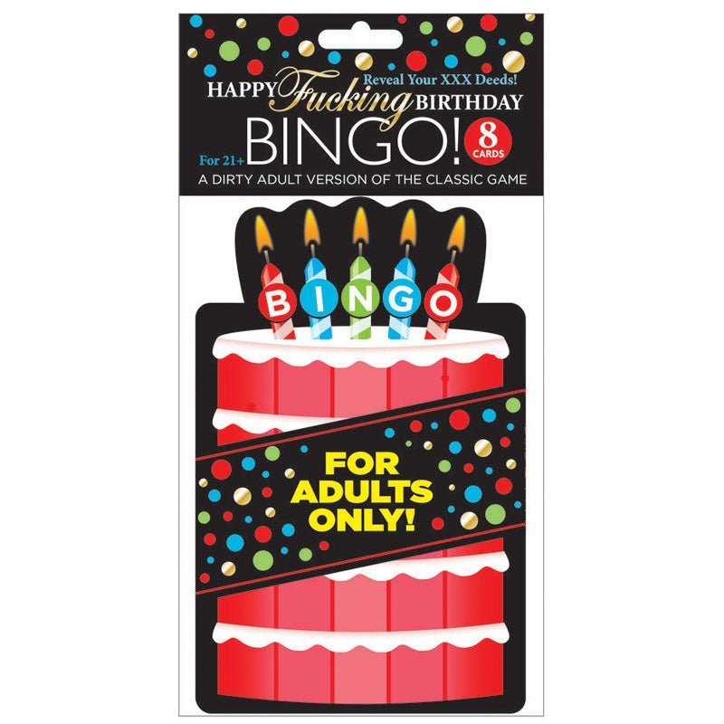 Happy Fucking Birthday Bingo - Party Game – Sex toys NZ by Naughtyhut. Discreet delivery nationwide.