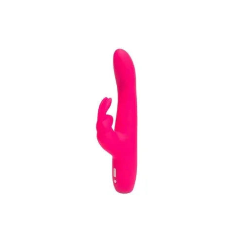 Happy Rabbit Slimline Curve Rabbit Vibrator in Pink, slender curved shaft