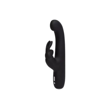 Buy Happy Rabbit Slimline G - Spot Rechargeable Rabbit Vibrator Black – Naughtyhut NZ sex toys online. Discreet delivery & top brands.