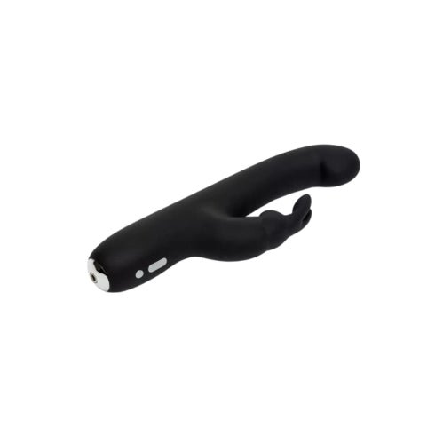 Buy Happy Rabbit Slimline G - Spot Rechargeable Rabbit Vibrator Black – Naughtyhut NZ sex toys online. Discreet delivery & top brands.